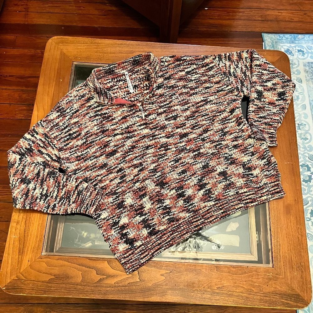 Leo & Nicole XL Colorful Sweater Zip-Up Super Soft